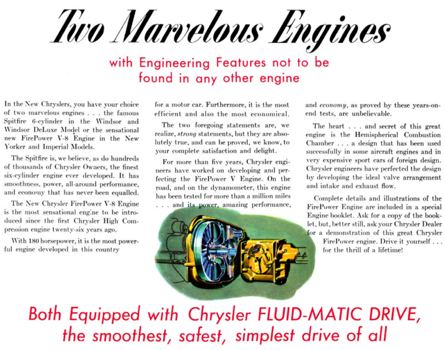 1951 Chrysler Full-Line Brochure Page 6